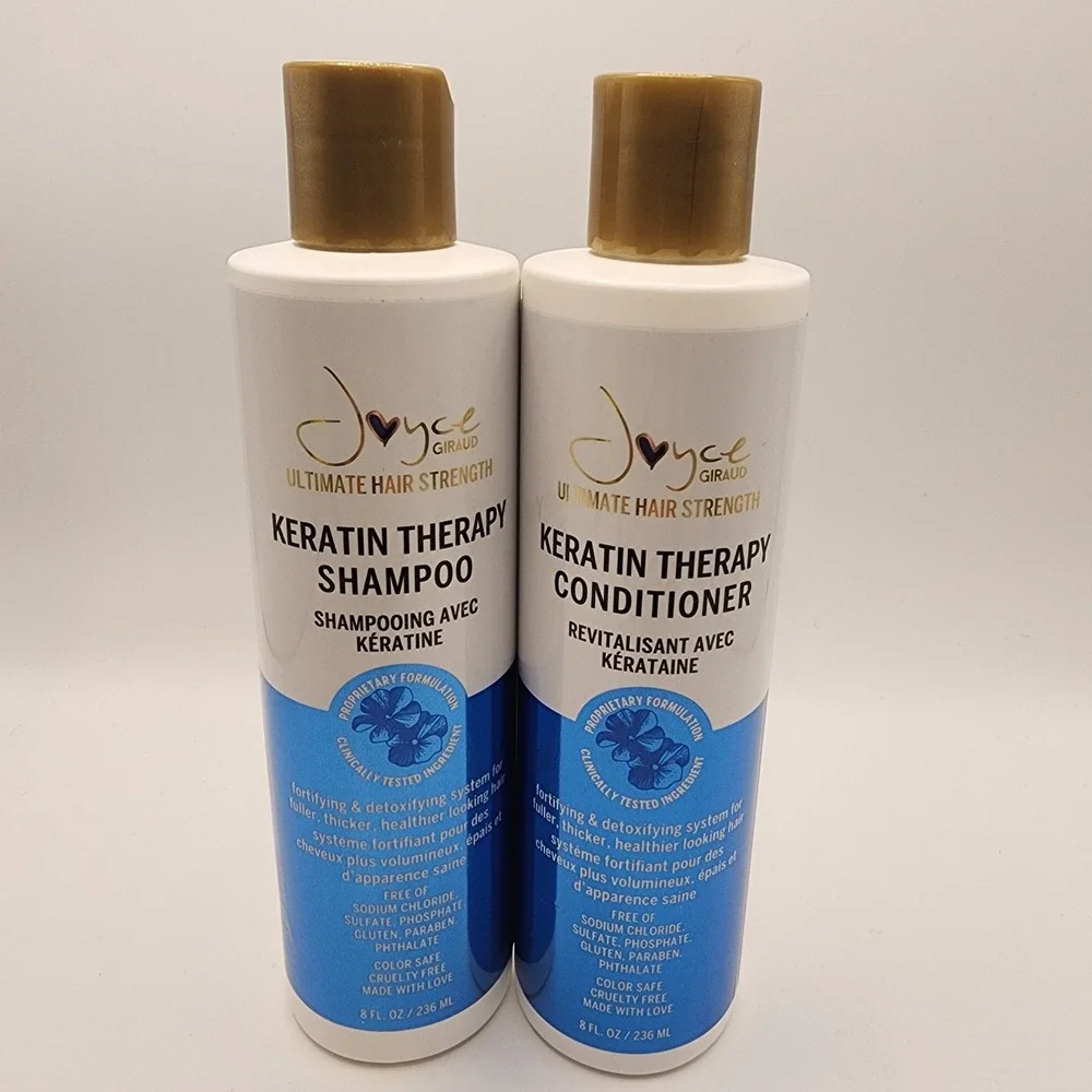 Joyce Giraud Keratin Therapy Shampoo Conditioner Set 8oz New Sealed Hair Strengt